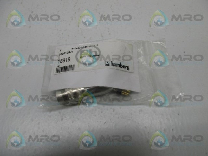 LUMBERG 0332-08-1 CIRCULAR CONNECTOR  NSNP IN BAG