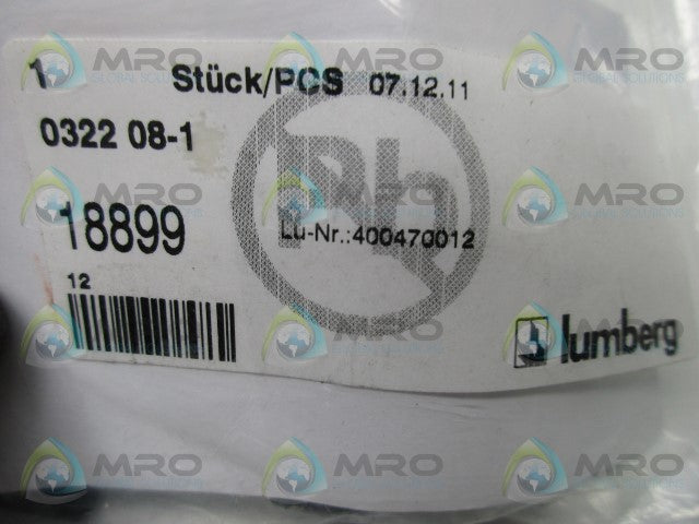 LUMBERG 0322-08-1 CIRCULAR CONNECTOR * NEW IN BAG *