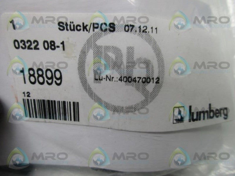 LUMBERG 0322-08-1 CIRCULAR CONNECTOR * NEW IN BAG *