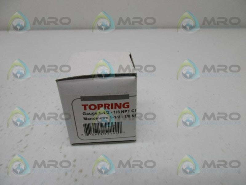 TOPRING 1-1/2-1/8 NPT CBM 0-30 PRESSURE GAUGE  NSMP