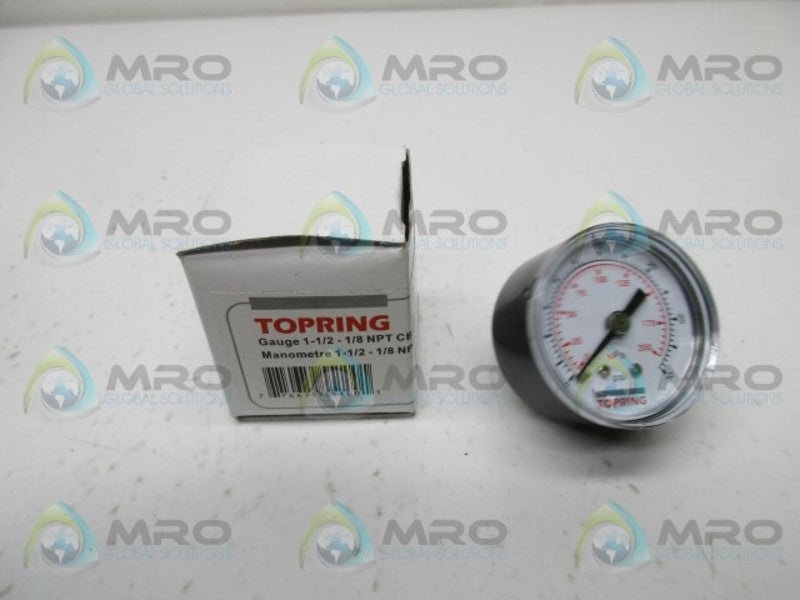 TOPRING 1-1/2-1/8 NPT CBM 0-30 PRESSURE GAUGE  NSMP