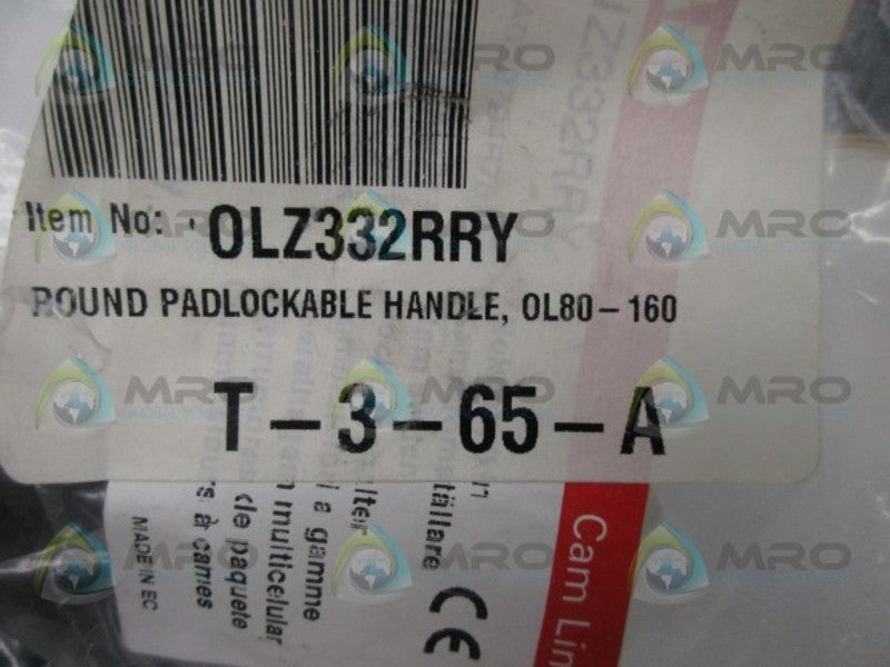 ABB OLZ332RRY ROUND PADLOCK HANDLE RED/YELLOW * NEW IN BAG *
