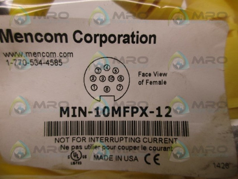 MENCOM MIN-10MFPX-12 CABLE MALE/FEMALE EXTENSION  NSMP