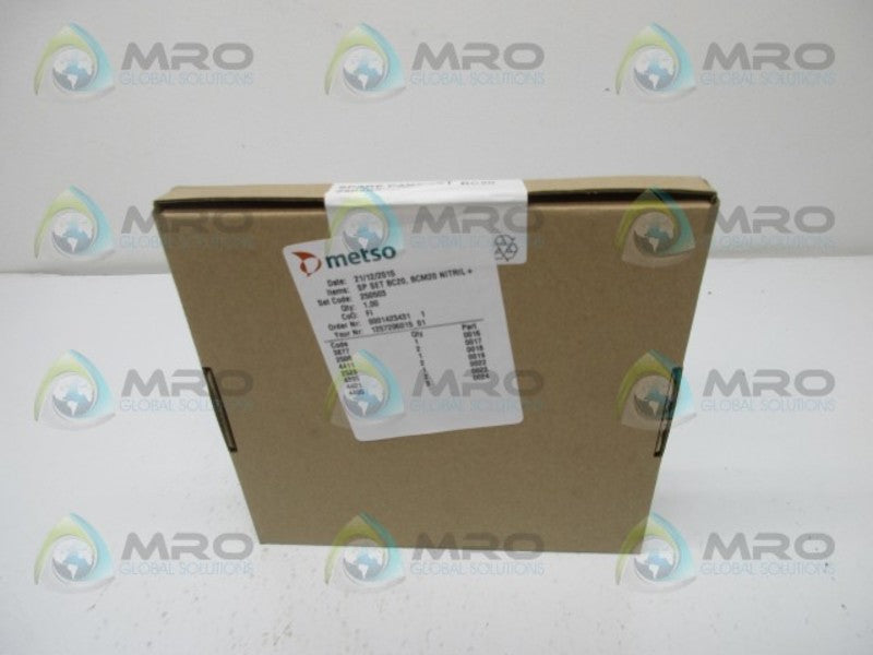 METSO BC20-250503 SPARE PAART SET DATE:2015 * FACTORY SEALED *