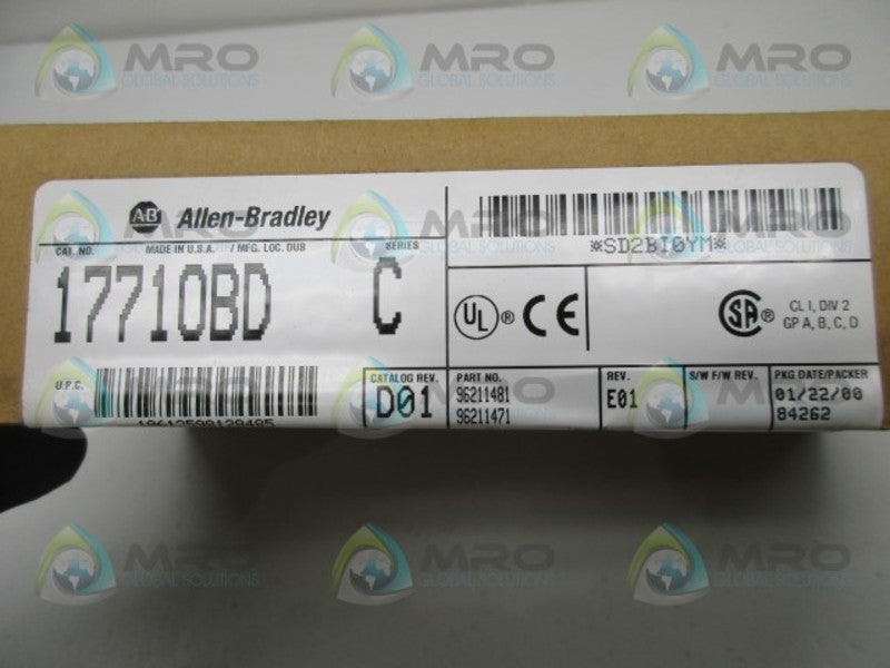 ALLEN BRADLEY 1771-OBD SER. C DC OUTPUT MODULE DATE:2000 * FACTORY SEALED *