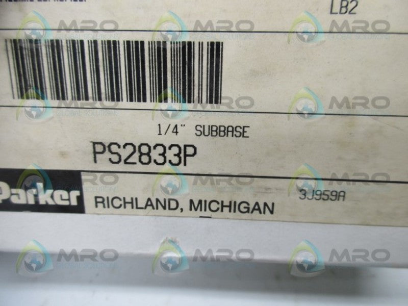 PARKER PS2833P 1/4" SUBBASE  NSMP