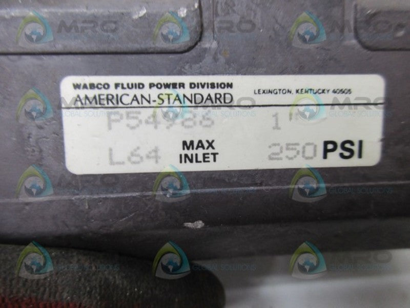 WABCO P54986 FLOW CONTROL VALVE 1"  UNMP