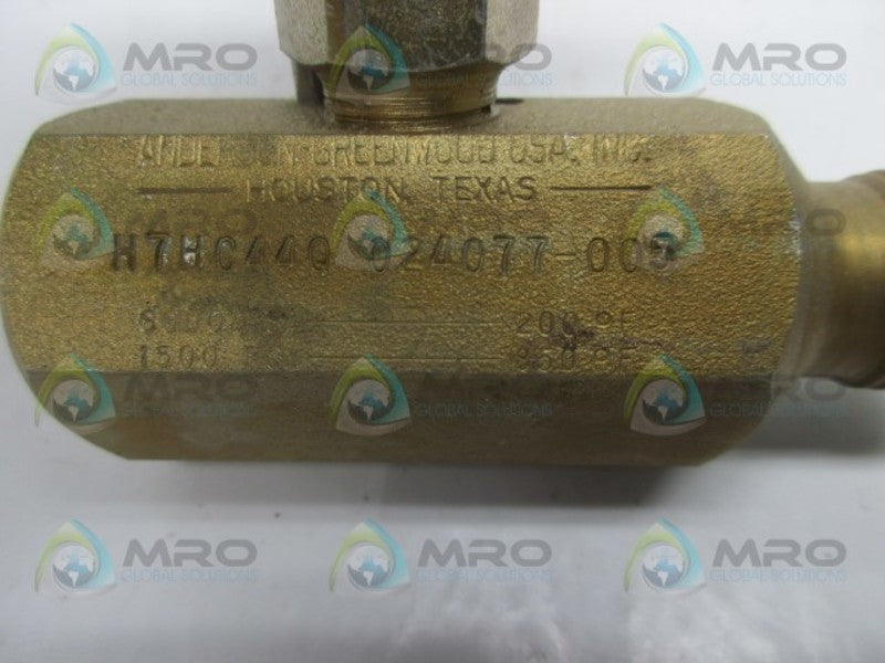 ANDERSON GREENWOOD H7HC44Q 024077-005 VALVE  NSNP