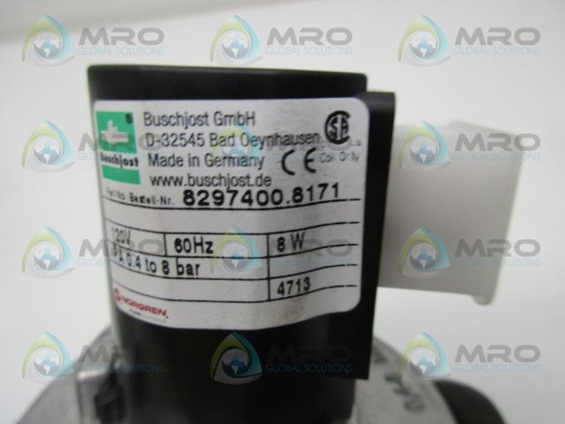 BUSCHJOST 8297400.8171.12060 PULSE SOLENOID VALVE 120V  NSMP
