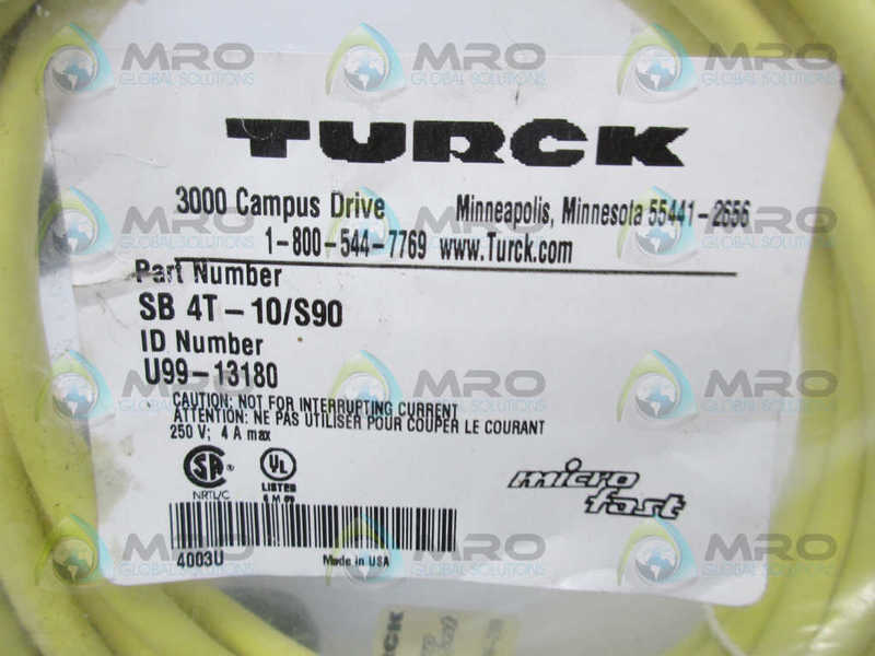 TURCK SB4T-10/S90 CORDSET  NSMP