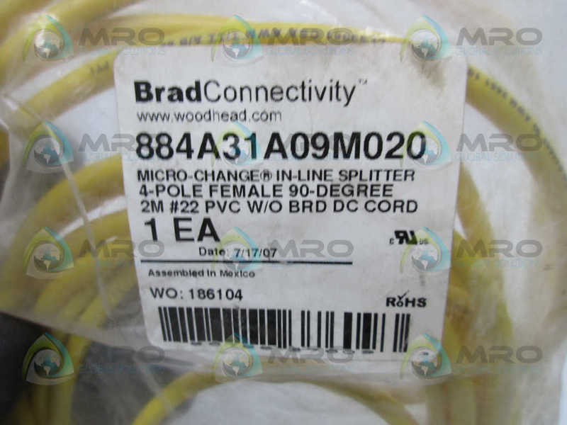DANIEL WOODHEAD 884A31A09M020 IN-LINE SPLITTER  NSMP