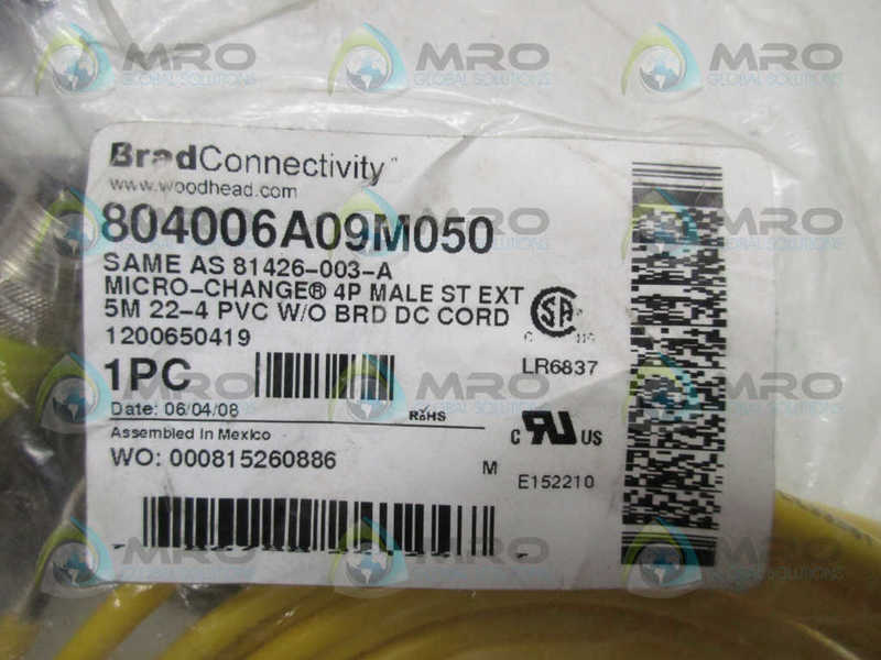 DANIEL WOODHEAD 81426-003-A 804006A09M050 MICRO-CHANGE  NSMP