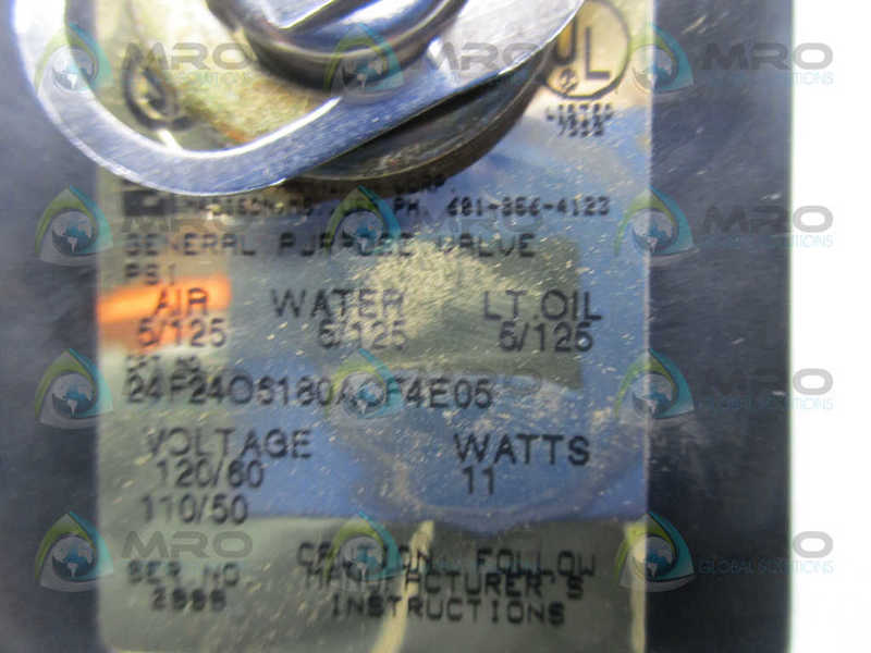 PARKER 24F24O6180ACF4E05 GOLD RING SOLENIOD VALVE  NSMP