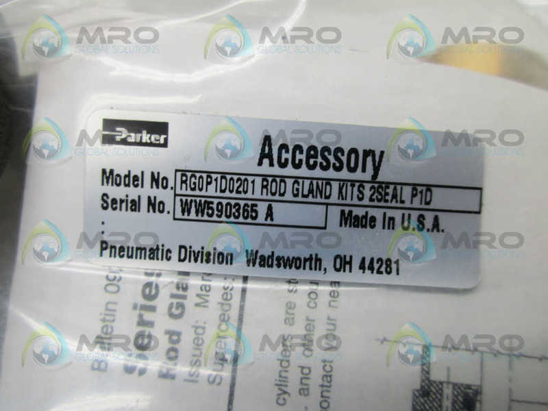 PARKER RG0P1D0201 ROD GLAND KIT 2SEAL  NSMP