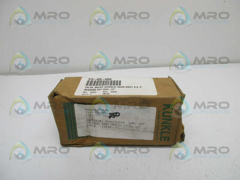 KUNKLE 0140-C01-ME0250 PRESSURE RELIEF VALVE  NSMP