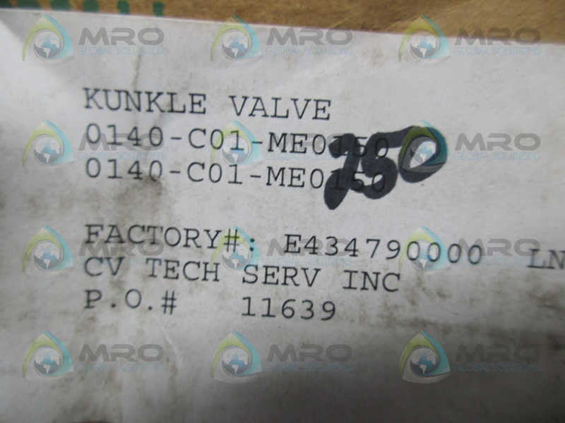KUNKLE 0140-C01-ME0250 PRESSURE RELIEF VALVE  NSMP