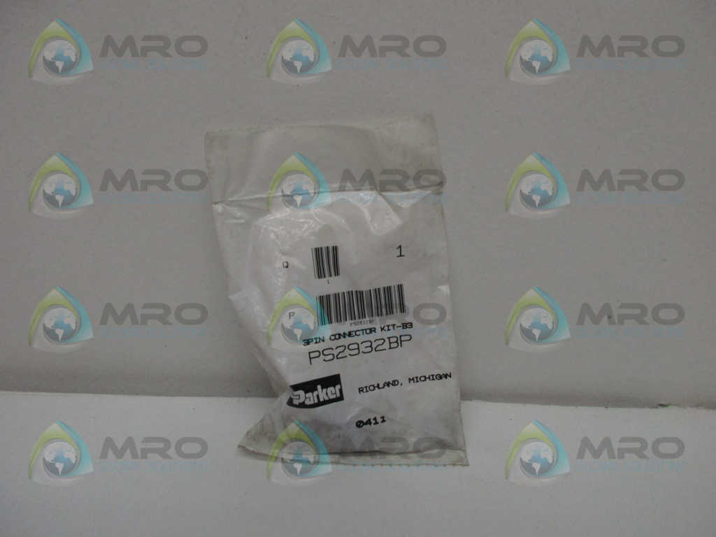 PARKER PS2932BP 3 PIN CONNECTOR KIT * NEW IN FACTORY BAG *