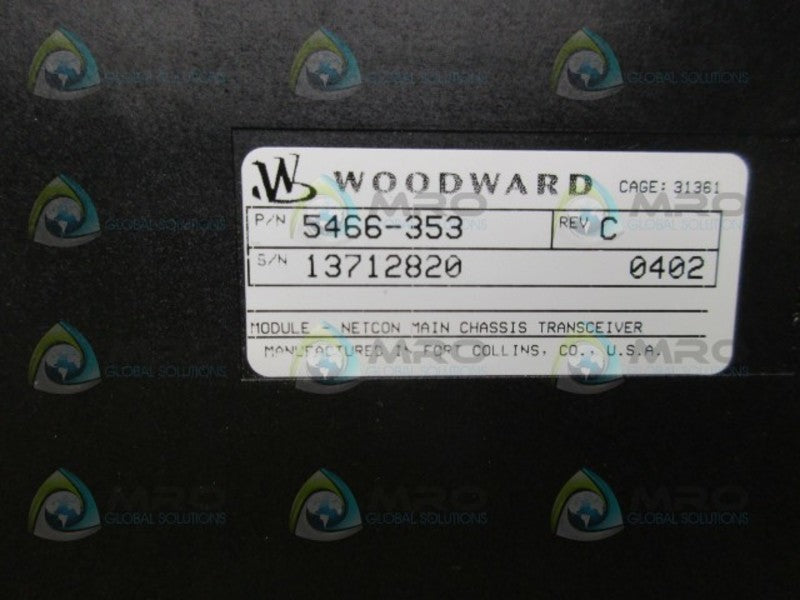 WOODWARD 5466-353 REV. C MAIN TRANSCEIVER INTERFACE  NSNP