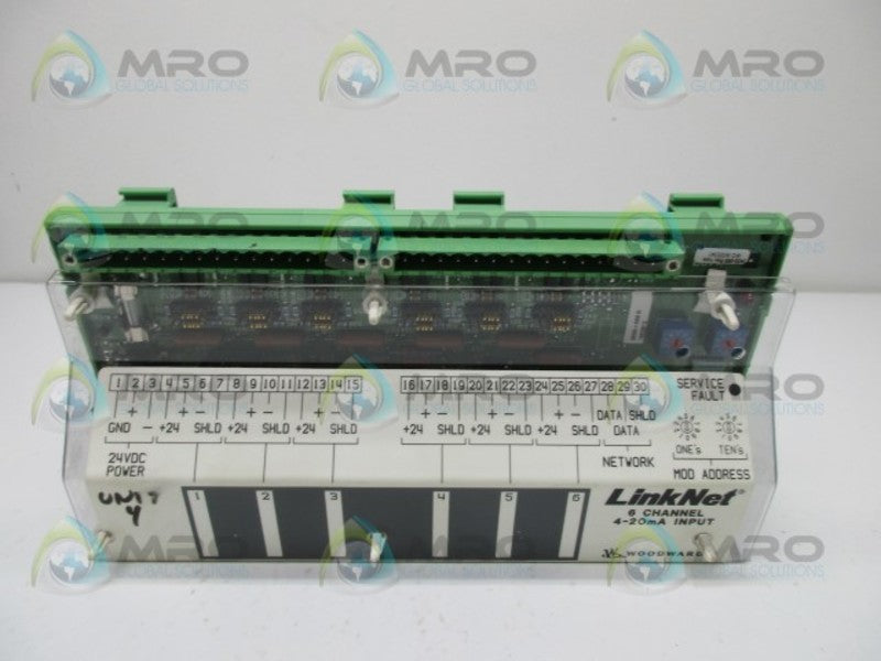 WOODWARD 9905-969 REV. K INPUT MODULE 6 CHANNEL  UNMP