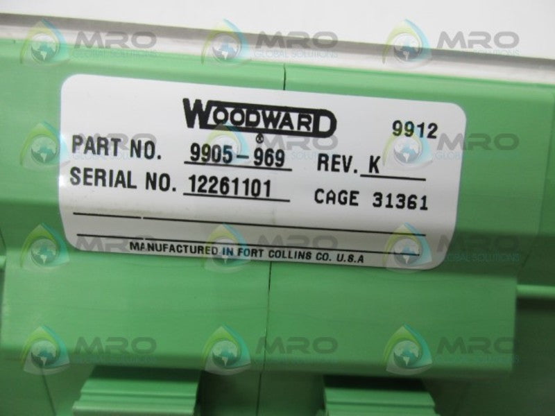 WOODWARD 9905-969 REV. K INPUT MODULE 6 CHANNEL  UNMP