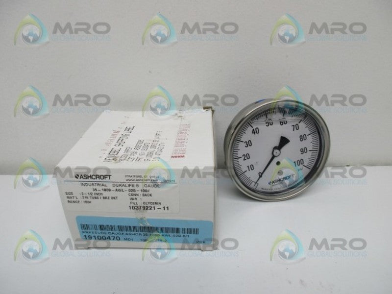 ASHCROFT 35-1009-AWL-02B-100#  NSMP