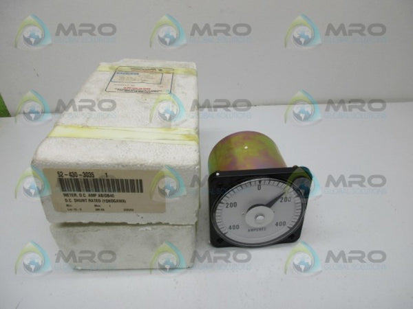 YOKOGAWA YE/DB-40 PANEL METER 400-0-400 DC AMPS  NSMP
