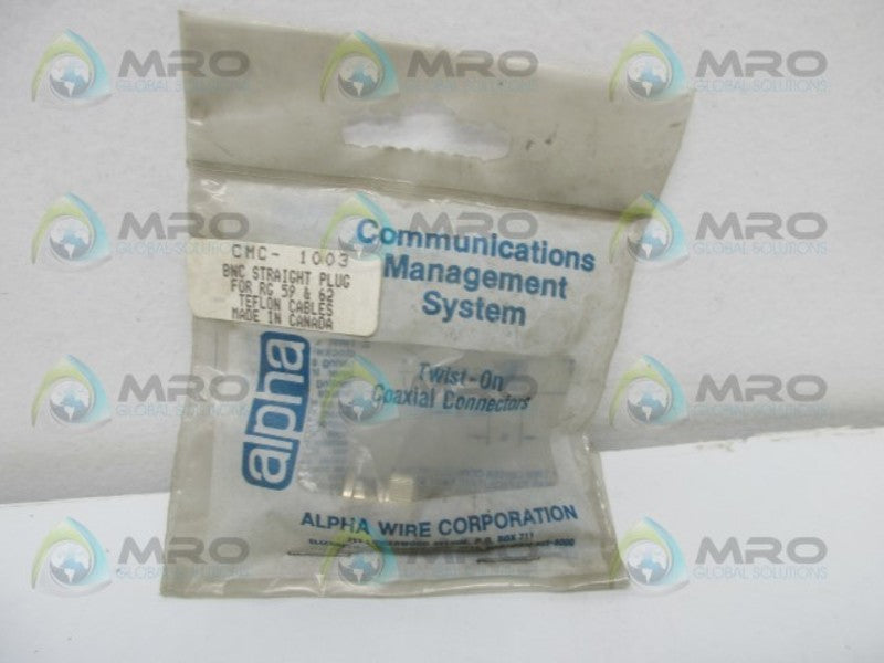ALPHA CMC-1003 TWIST-ON COAXIAL CONNECTOR  NSMP
