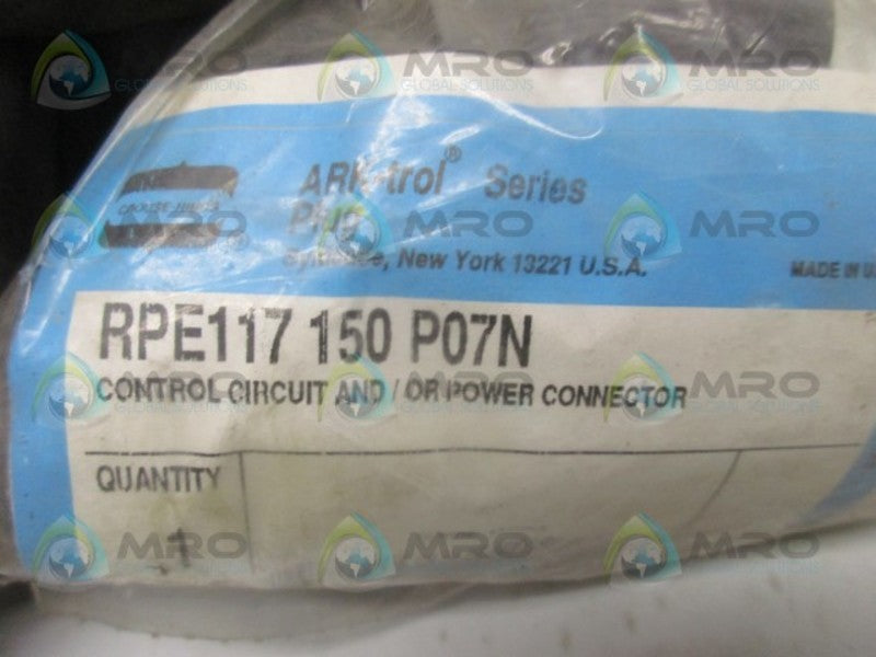 CROUSE HINDS RPE117150P07N CONNECTOR ARKTROL PLUG  NSNP IN BAG