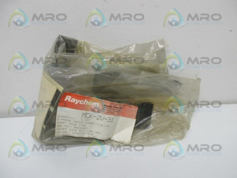 RAYCHEM MCK-2V-31 3 PHASE MOTOR CONNECTION KIT * NEW IN FACTORY BAG *