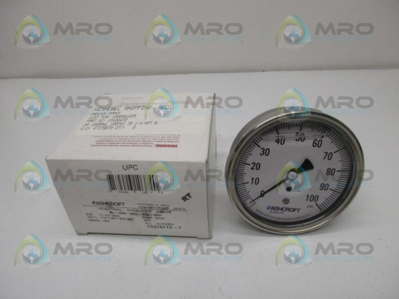 ASHCROFT 35-1009-AWL-62B-100#  NSMP