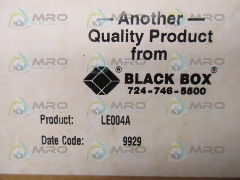 BLACK BOX LE004A ETHERNET TRANSCEIVER  NSMP