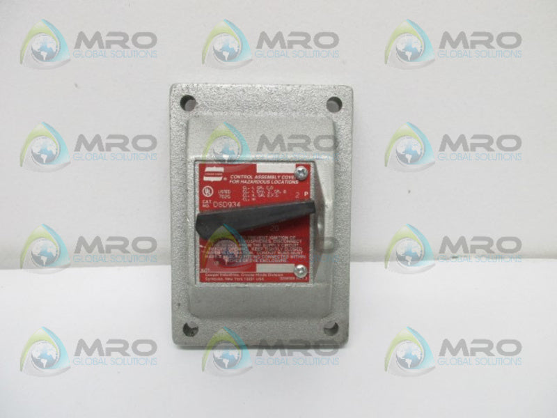 CROUSE HINDS DSD934 SWITCH 20AMP 2P  NSNP