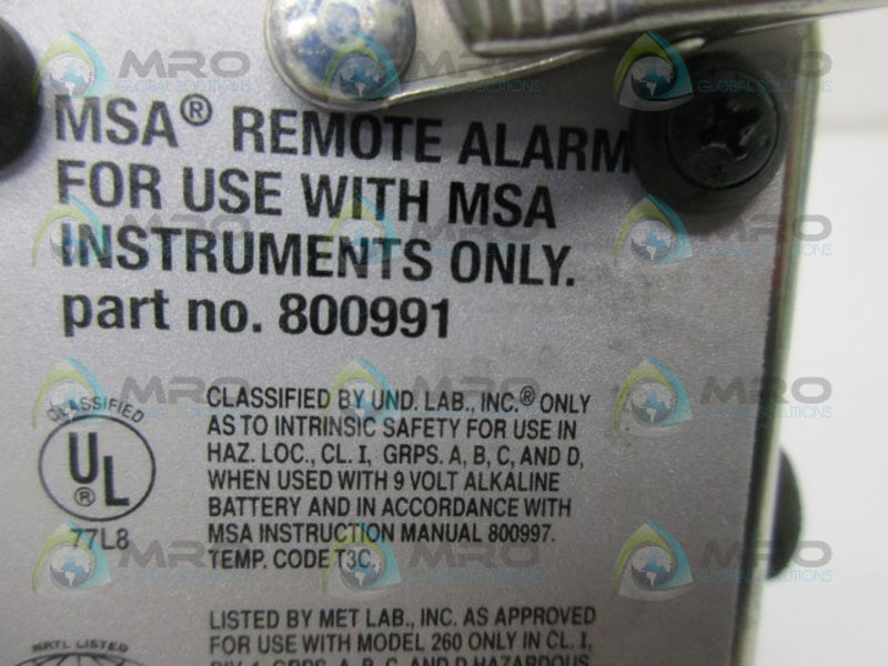 MSA 800991 REMOTE ALARM  NSNP