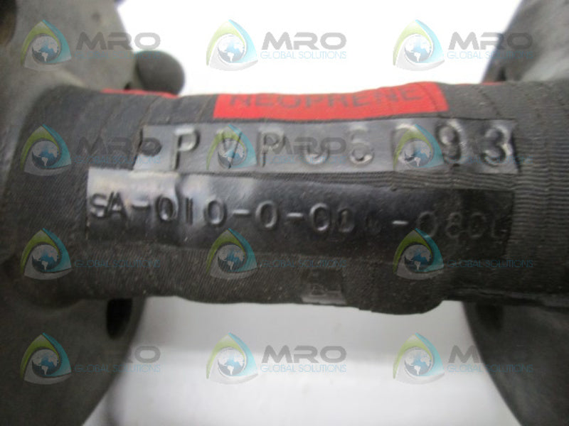 RED VALVE SA-010-0-000-0800 PINCH VALVE SLEEVE 1"  NSNP