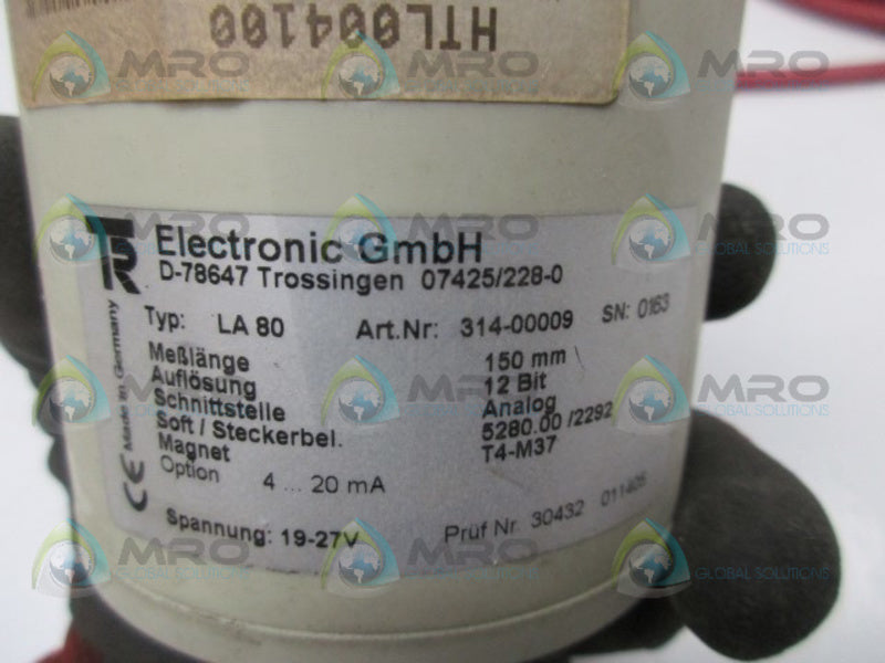 TR ELECTRONIC LA80 314-00009  UNMP
