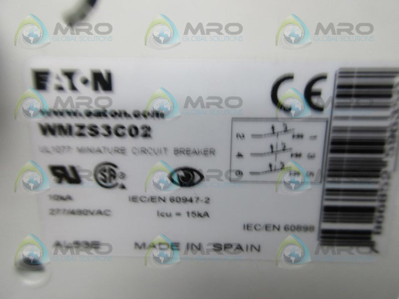 EATON WMZS3C02 CIRCUIT BREAKER  NSNP