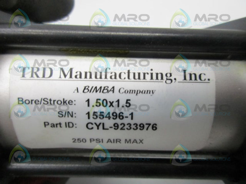 TRD MANUFACTURING CYL-9233976 AIR CYLINDER  UNMP