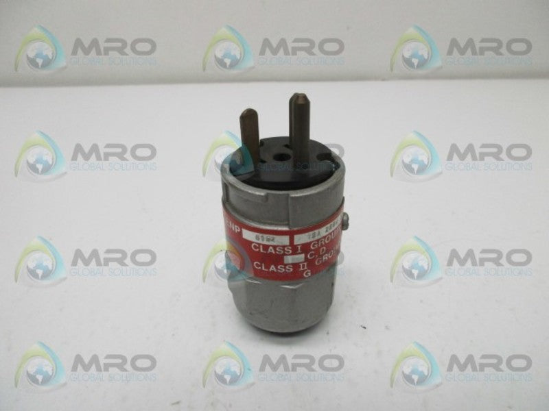 CROUSE HINDS ENP6152 HAZARDOUS LOCATION PLUG 15A 250V  UNMP
