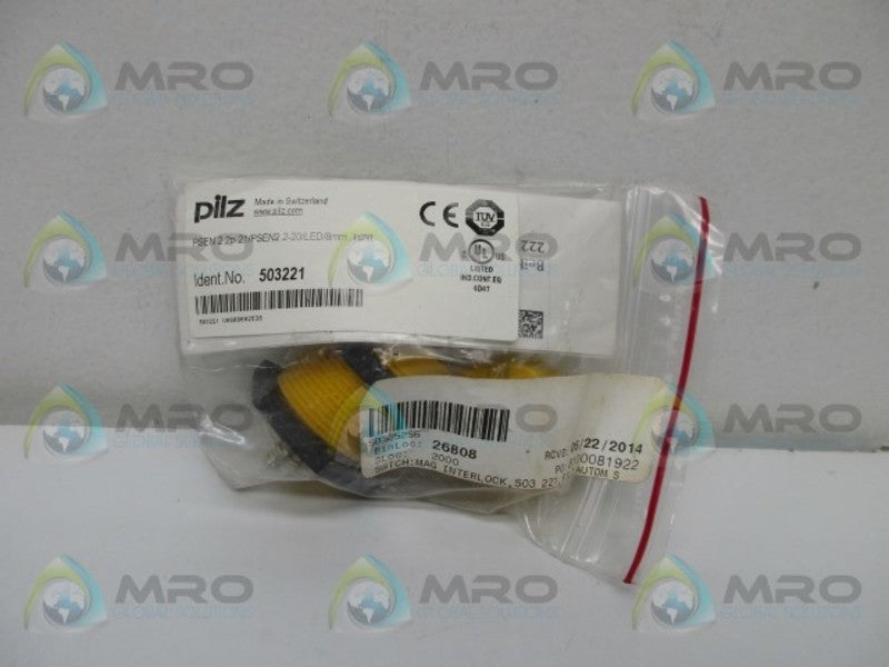 PILZ PSEN-2.2P-21/PSEN2.2-20/LED/8MM-1UNIT SAFETY SWITCH MAGNETIC * NEW IN BAG *