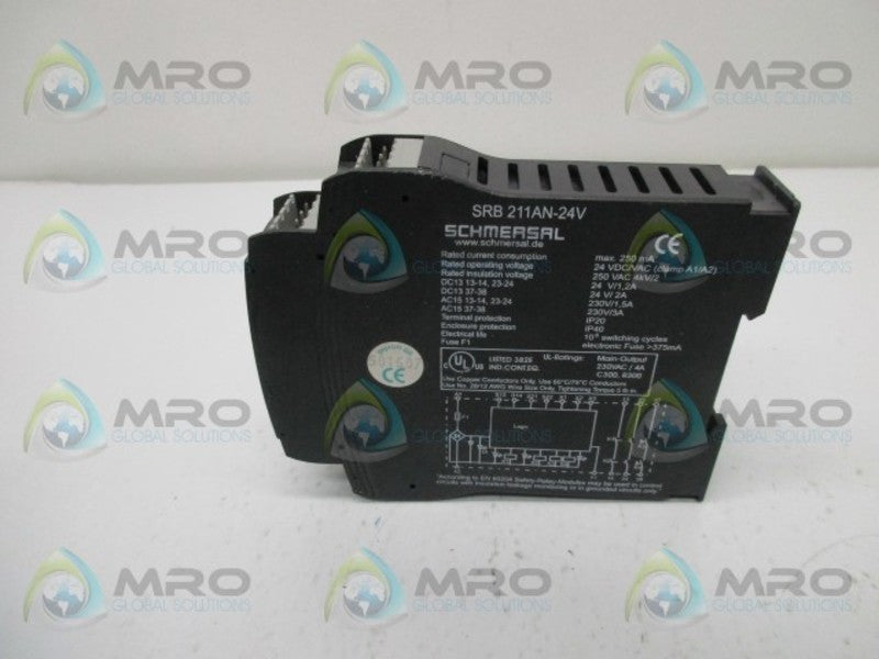 SCHMERSAL SRB-211AN-24V SAFETY RELAY MODULE  NSNP