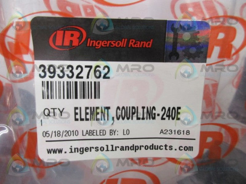 INGERSOLL RAND 39332762 COUPLING ELEMENT 240E * NEW IN BAG *