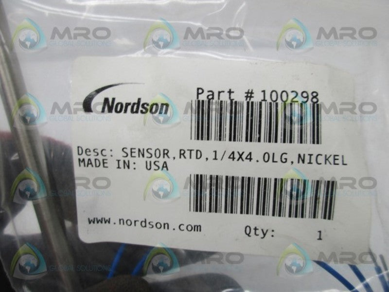 NORDSON 100298 RTD SENSOR * NEW IN BAG *