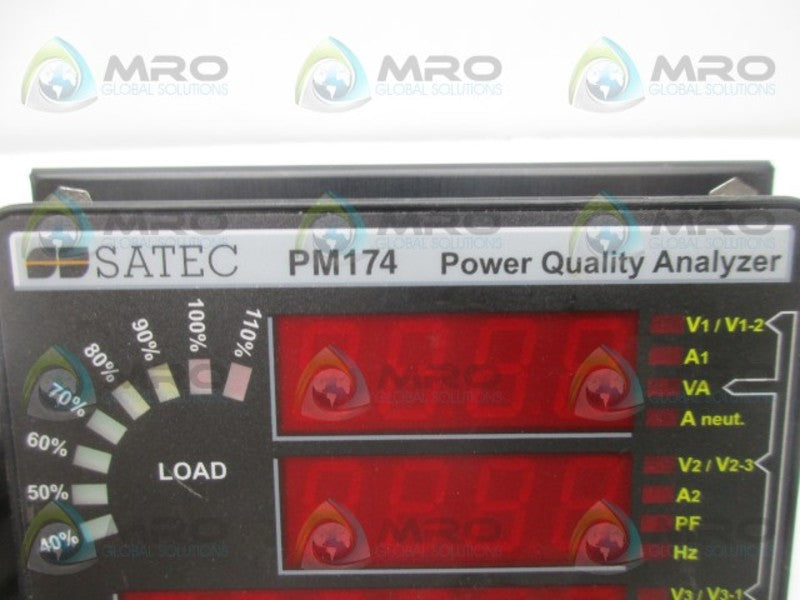 SATEC PM174 POWER QUALITY ANALYZER  UNMP