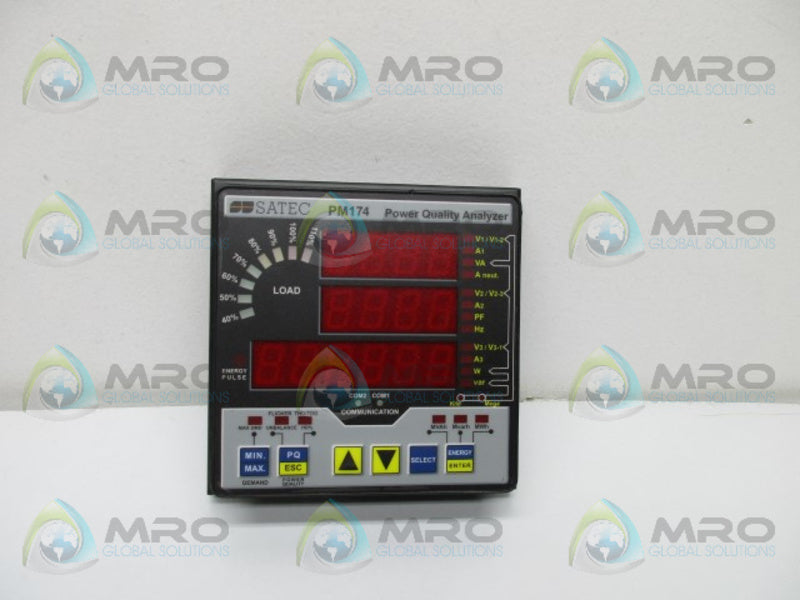 SATEC PM174 POWER QUALITY ANALYZER  NSNP