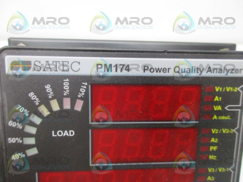 SATEC PM174 POWER QUALITY ANALYZER  NSNP