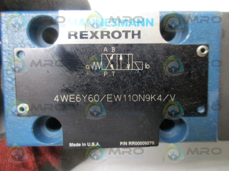 REXROTH RR00009279 DIRECTIONAL VALVE (AS PICTURED)  UNMP