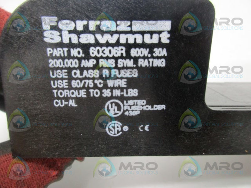 FERRAZ SHAWMUT 60306R FUSE HOLDER  NSNP