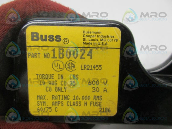 BUSSMANN 1B0024 FUSE HOLDER  NSNP