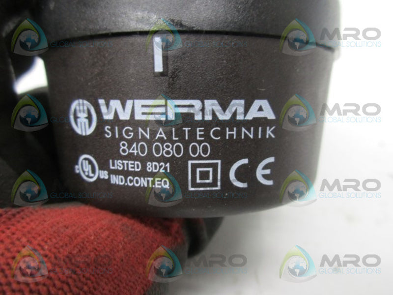 WERMA 840-080-00 STACK LIGHT TERMINAL ELEMENT  NSNP