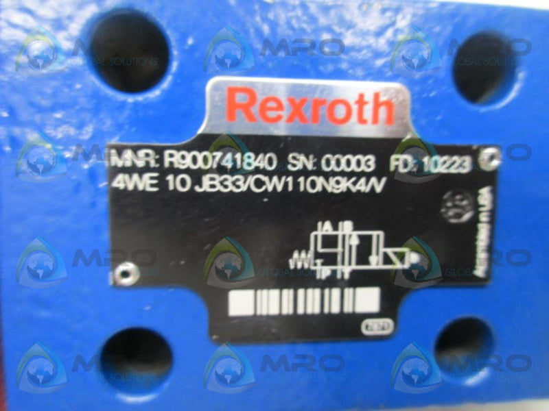 REXROTH 4WE-10-JB33/CW110N9K4/V DIRECTIONAL VALVE  NSNP